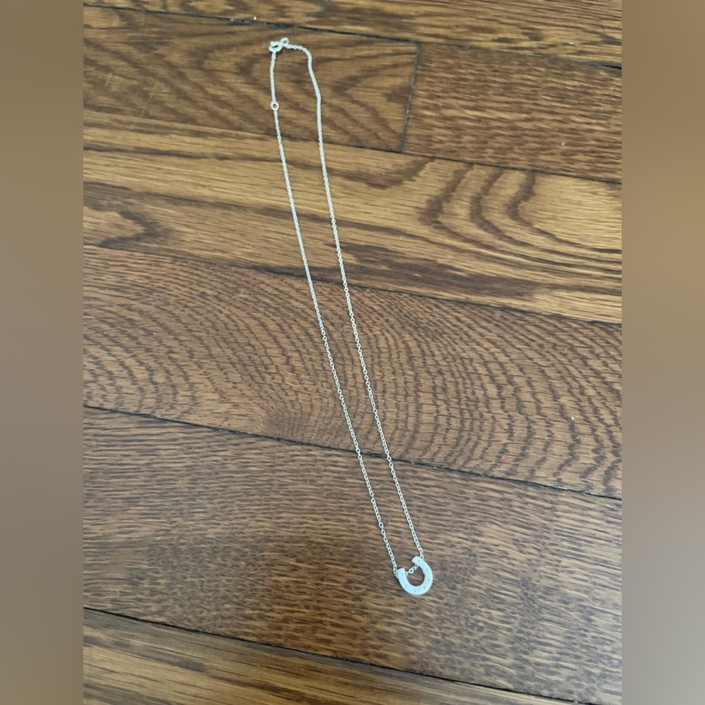 Sterling silver horse shoe necklace